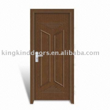 Interior de PVC barato puerta de madera puerta de JKD-607 MDF hecha en China